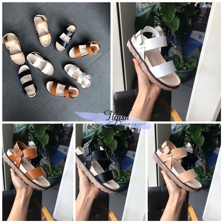  Giày Sandal 3p đế đúc giả vân đá bảng ngang - MS: S3-10001 