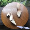 Cao gót 5p Slingback quai ngang phối khóa