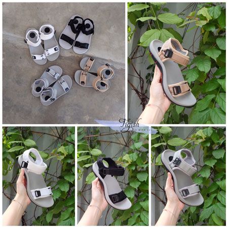  Giày Sandal quai vải xé dán phối khóa - SX-01064 