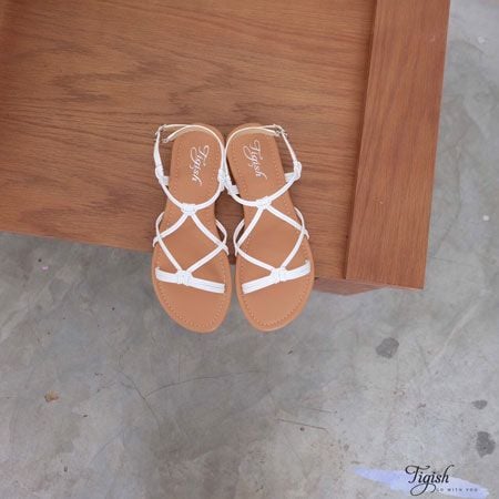  Giày Sandal bảng ngang dây nối hình thoi - SX-25005 