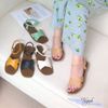 Sandal mũi tròn 2 quai chéo hậu thun - MS: SX-63003