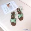 Sandal mũi tròn 2 quai chéo hậu thun - MS: SX-63003