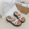 Sandal 3p mũi tròn 3 quai chéo nhau - MS: S3-25004