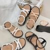 Sandal 3p mũi tròn 3 quai chéo nhau - MS: S3-25004