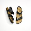 Giày đồng phục - Giày Sandal đế trấu Deta xỏ ngón phối khóa - MS: SX-24010