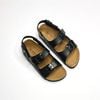 Giày đồng phục - Giày Sandal đế trấu 2 quai ngang phối khóa - MS: SX-24002