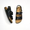 Giày đồng phục - Giày Sandal đế trấu 2 quai ngang phối khóa - MS: SX-24002