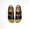 Giày đồng phục - Giày Sandal đế trấu 2 quai ngang phối khóa - MS: SX-24002