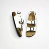 Giày đồng phục - Giày Sandal đế trấu 2 quai ngang phối khóa - MS: SX-24002