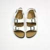 Giày đồng phục - Giày Sandal đế trấu 2 quai ngang phối khóa - MS: SX-24002