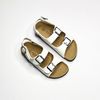 Giày đồng phục - Giày Sandal đế trấu 2 quai ngang phối khóa - MS: SX-24002
