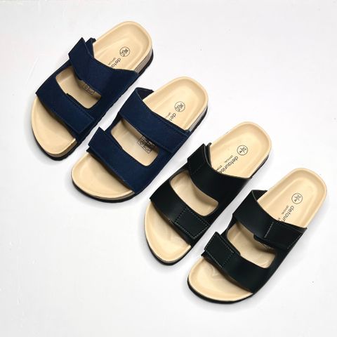  Giày đồng phục - Dép đế trấu 2 quai ngang may chỉ - MS: DX-21007 