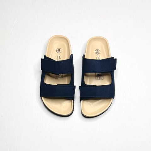  Giày đồng phục - Dép đế trấu 2 quai ngang may chỉ - MS: DX-21007 