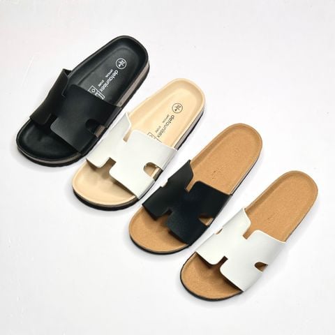  Giày đồng phục -  Dép đế trấu Deta chữ H - MS: DX-21011 