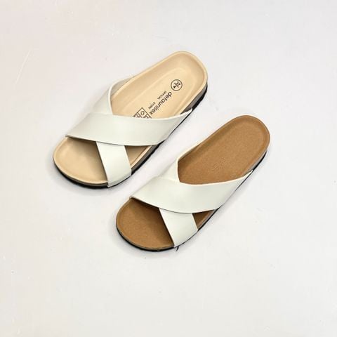  Giày đồng phục - Dép đế trấu Deta quai chéo - MS: DX-21010 