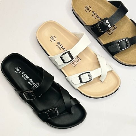  Giày đồng phục - Dép đế trấu Deta xỏ ngón phối khóa - MS: DX-21006 