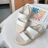 Sandal 3p da đế đúc mũi tròn 2 quai ngang xé dán - MS: S3-10002