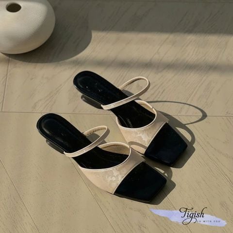  Xuồng mũi vuông quai ngang khuyết giữa phối quai ngang mảnh si gấm - MS: X5-23008 