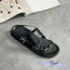 Sandal mũi tròn mũi tròn 3 quai nối khóa tròn liền hậu - MS: SX-25086
