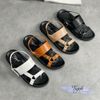 Sandal mũi tròn mũi tròn 3 quai nối khóa tròn liền hậu - MS: SX-25086