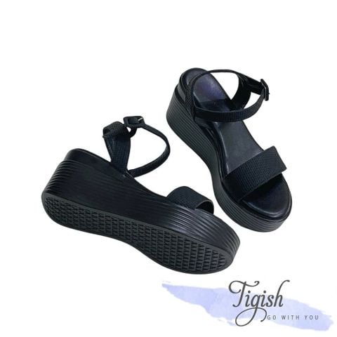  Sandal xuồng 7p mũi tròn quai ngang - MS: S7-58001 