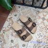 Dép đế trấu 2 quai khóa nỉ - MS: DX-21012