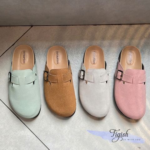  Dép bít mũi phối khóa - MS: DX-01067 