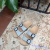 Dép đế trấu 2 quai khóa nỉ - MS: DX-21012