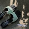 Xuồng 5cm mũi vuông quai ngang khuyết si gấm - MS: X5-23011