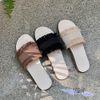 Dép xẹp mũi tròn quai ngang vải tua rua - MS: DX-63062