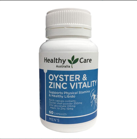  Tinh chất hàu Healthy Care Oyster and Zinc Vitality (60 viên) 