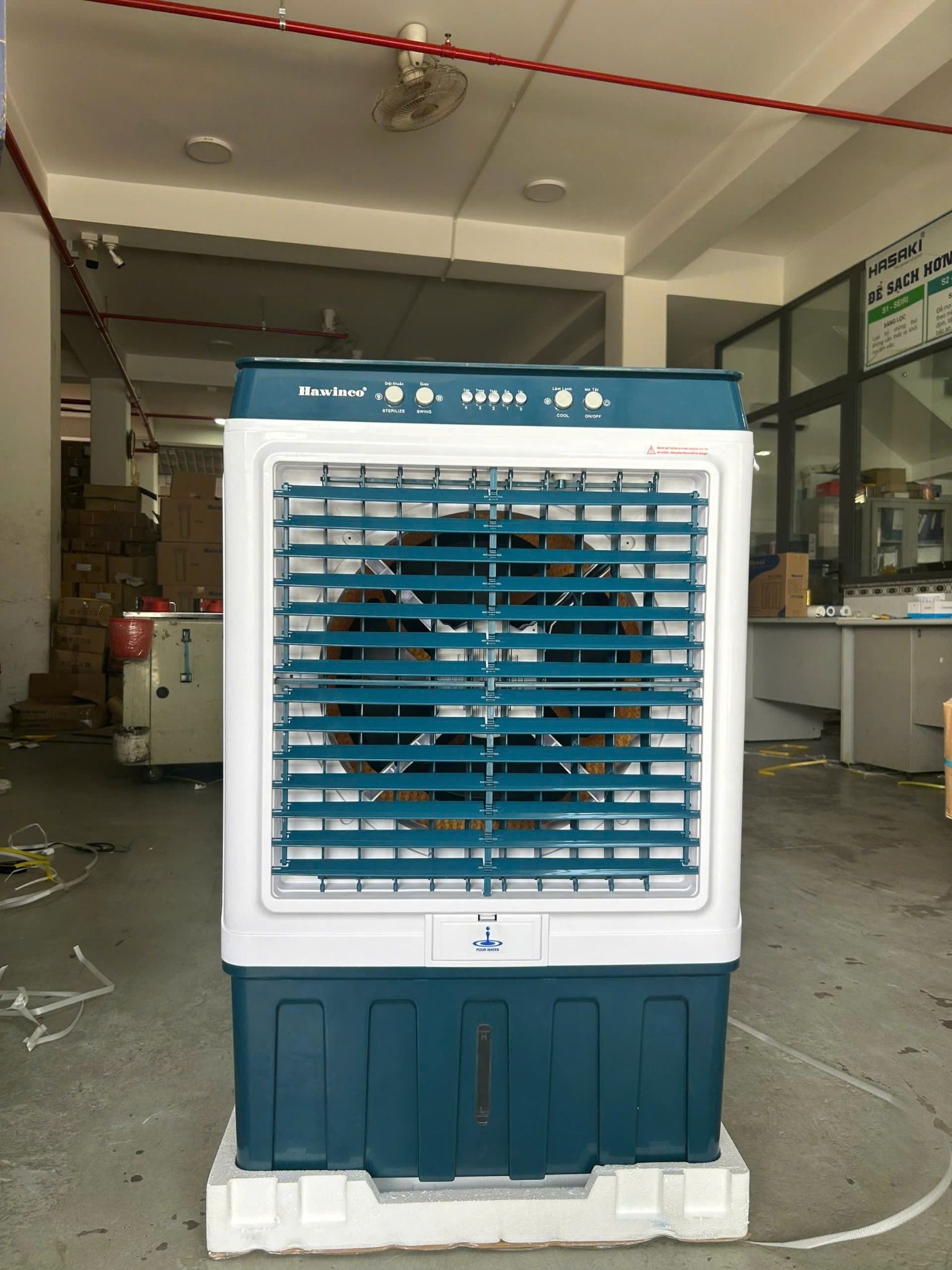 Quạt làm mát hơi nước điều hòa Hawin HSN 80C - 280w (Bảng cơ)