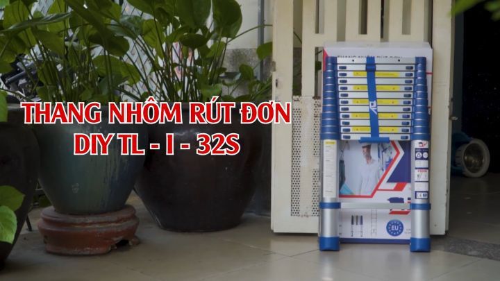 Thang nhôm rút đơn DIY TL-I-32S