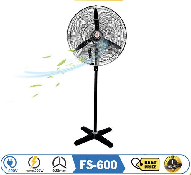 Quạt đứng công nghiệp Omysu FS-600 - 200w