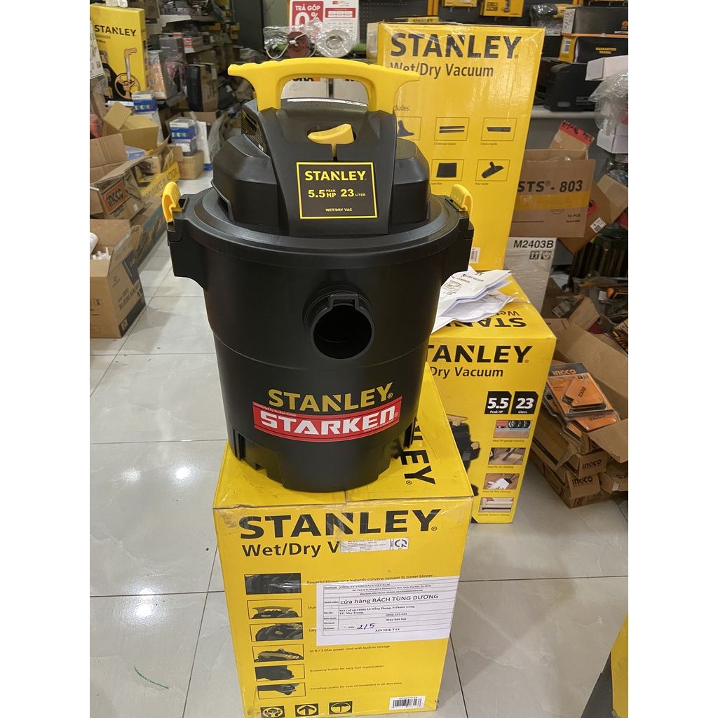 Máy hút bụi công nghiệp Stanley SL19417P-6A - 23 Lít- 4000w