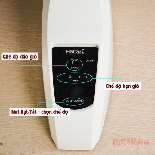 Quạt Thái Lan treo tường Hatari HT-W16R6 50W - Remote