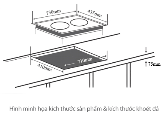 Bếp đôi từ - hồng ngoại Junger SIS-68 (3400W) - xuất xứ Thái Lan - Miễn phí vận chuyển và lắp đặt Toàn Quốc