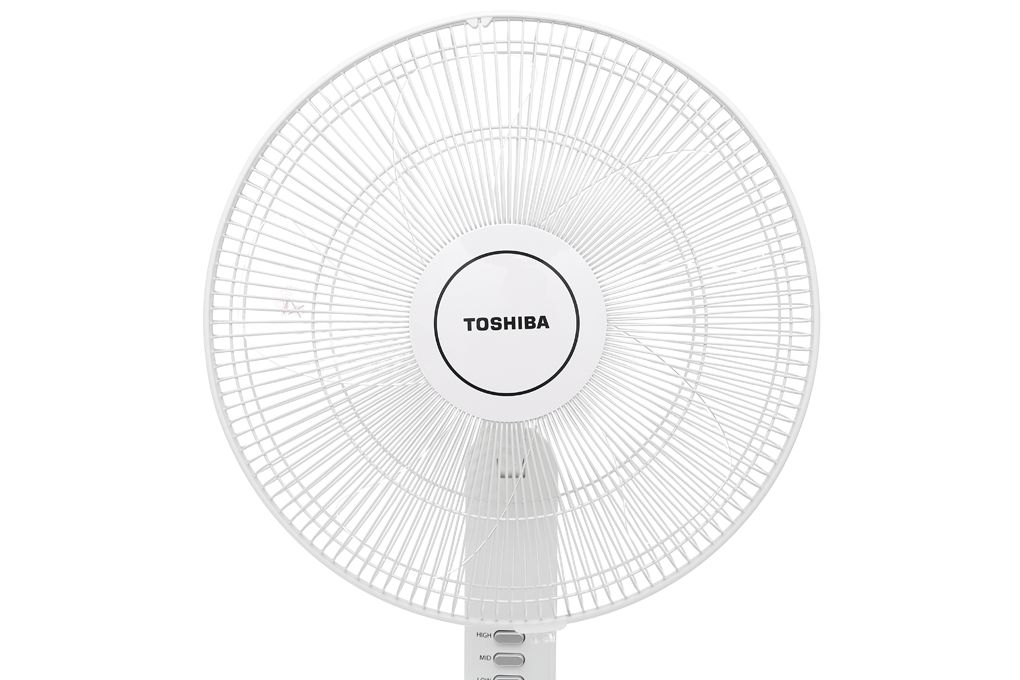 Quạt đứng Toshiba F-LSA10(W)VN Trắng - Bấm nút