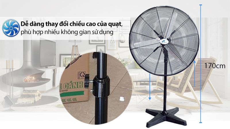 Quạt đứng Công nghiệp ChingHai HS28-ĐN3T (200w)