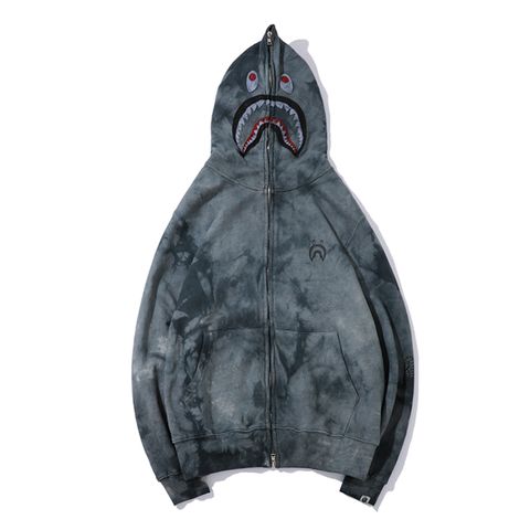  BAPE® Tie Dye Shark Wide Full Zip Hoodie 