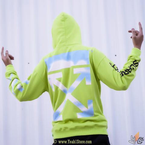  OFF - WHITE™ x SMETS “SURREALIST” GREEN HOODIE (HẾT HÀNG) 