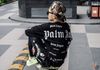 PALM ANGELS FULL LOGO LONG SLEEVES BLACK/WHITE