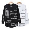 PALM ANGELS FULL LOGO LONG SLEEVES BLACK/WHITE