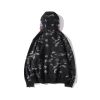 BAPE® Gradation Camo Shark Mask Wide Zip Hoodie Blue/Black