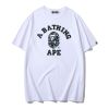 A BATHING APE® GLOW IN THE DARK TEE BLACK/WHITE