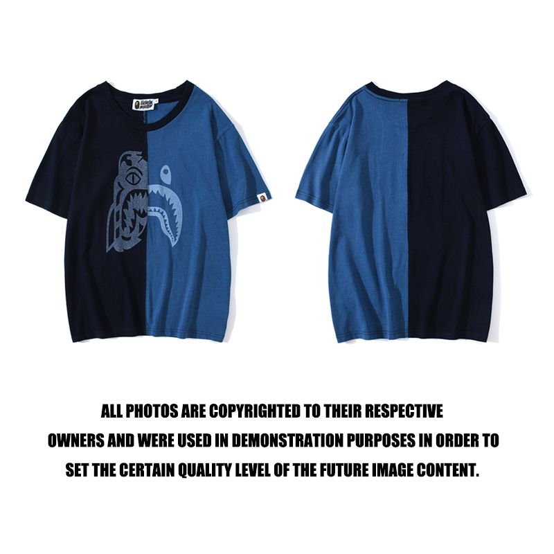 BAPE® INDIGO TIGER SHARK T-SHIRT