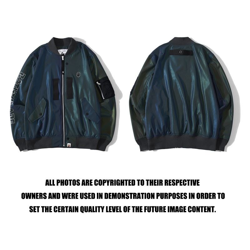 BAPE® Reflector Light Weight Bomber Jacket Green (HẾT HÀNG)