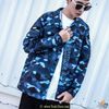 A BATHING APE® GRADATION CAMO MILITARY SHIRT JACKET MENS