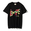 BAPE® Sta Camo Bape Sta Logo Tee Black-White/Multi (HẾT HÀNG)