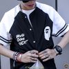 BAPE® WORLD GONE “MAD!!” BASEBALL SHIRT (HẾT HÀNG)